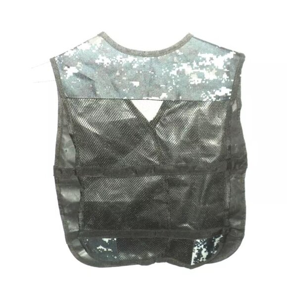 Blasters & Nerf Dart Guns Kids Gaming Tactical Jacket Camouflage One Size Black - Picture 4 of 6